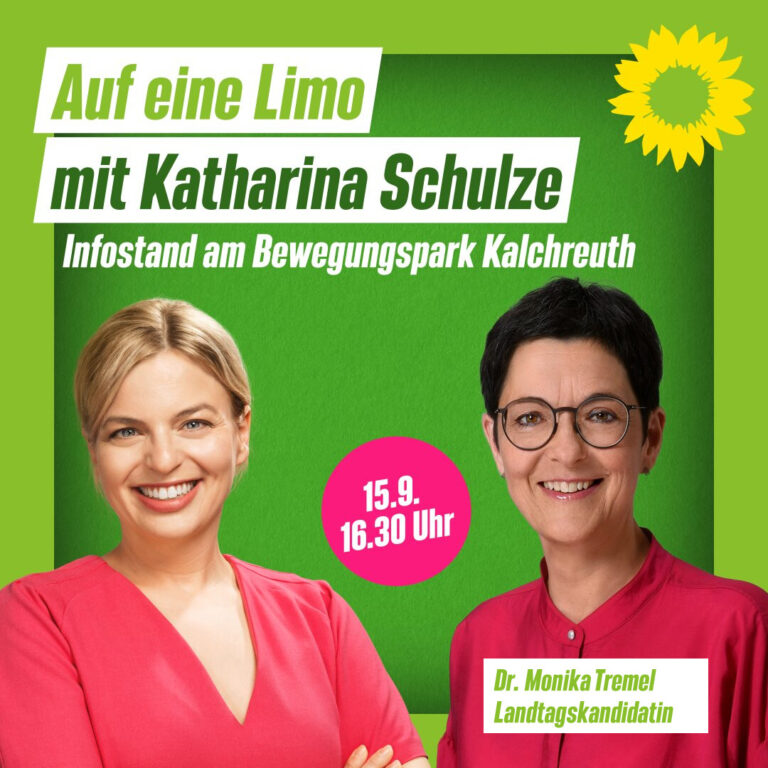 15.9.’23 16.30h Kalchreuth | Auf eine Limo mit Katharina Schulze